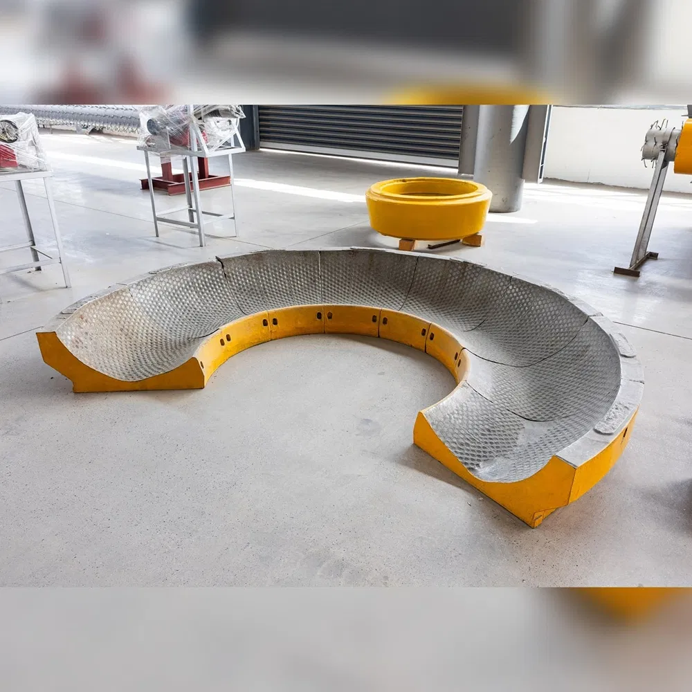 Vertical Mill Grinding Table Assembly with Integrated Air Flow Channels